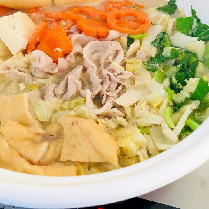 豚肉と野菜のごま豆乳鍋 レシピ 作り方 By さくらぐみ 楽天レシピ 豚肉と野菜のごま豆乳鍋 レシピ 作り方 By さくらぐみ 楽天レシピ